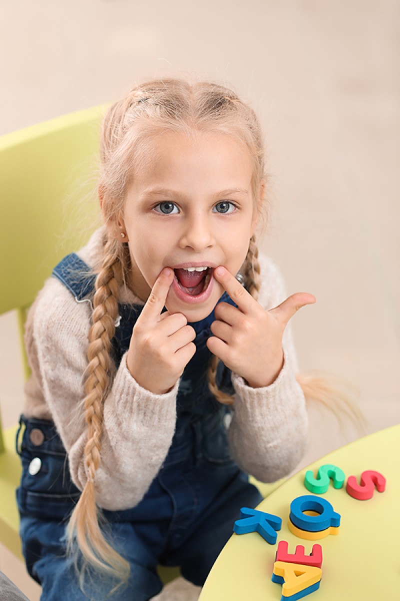 Child in Speech Therapy